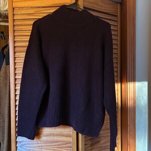 Nine West Deep Purple Turtleneck Sweater